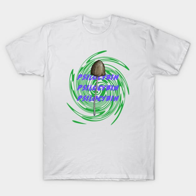 Psilocybin Mushroom T-Shirt by Tip Top Tee's